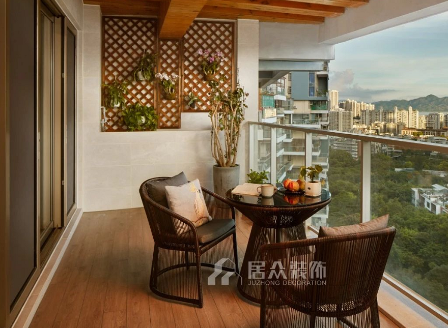 深圳兰溪谷180㎡现代风观景阳台